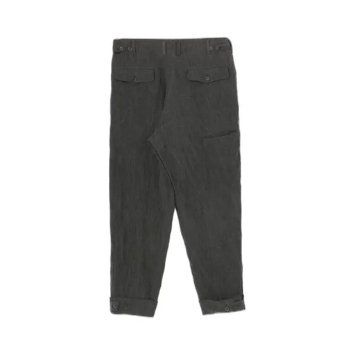 60 Flax Ink Tab Detail Slim Pants