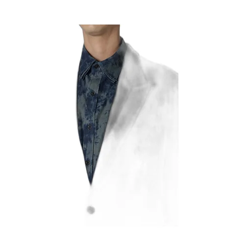 Dobby Tweed Peak Lapel Long Jacket