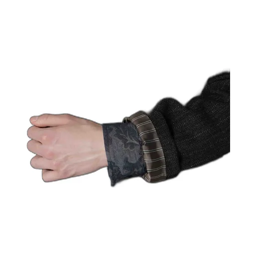 W/Tweed St Light Pattern Lapel Attachable Jacket