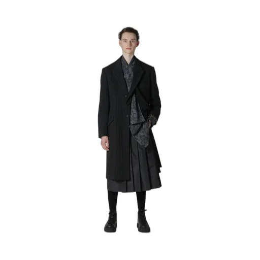 W/Tweed St Light Pattern Lapel Attachable Jacket