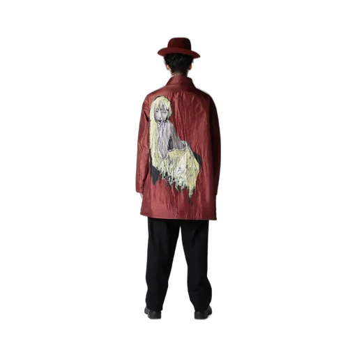 Lady Print Reversible Coat