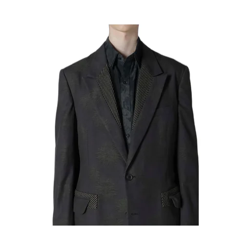 Dungaree Jq Black Long Jacket