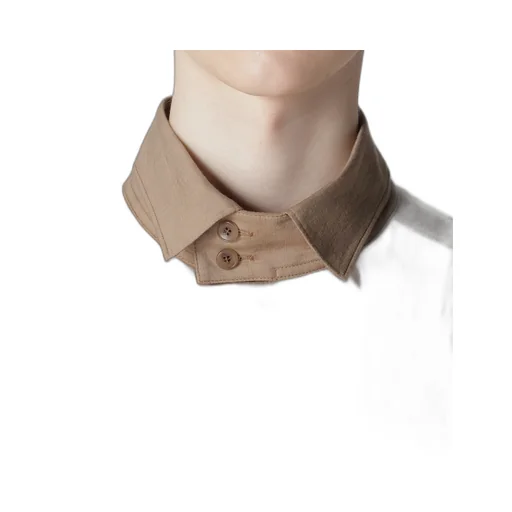 Cu/C/Flax Stand Collar Shirt