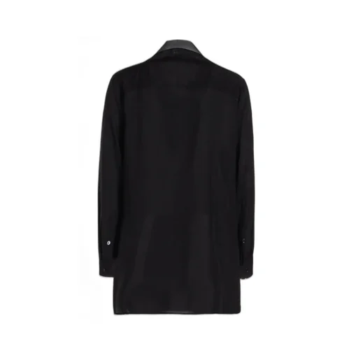 Cellulose Loan Open Collar B W/ Differnt Fabric