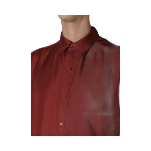 16M Twill Placket Tab Triple Collar Blouse