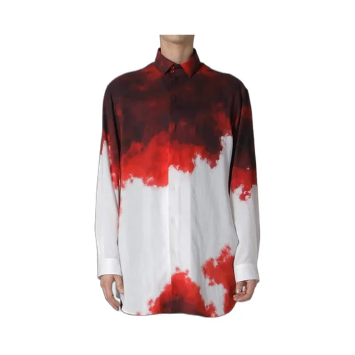Cellulose Uneven Red Blouse