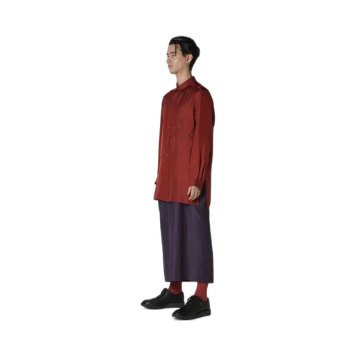 16M Twill Placket Tab Triple Collar Blouse