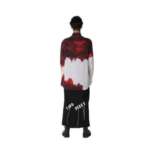 Cellulose Uneven Red Blouse