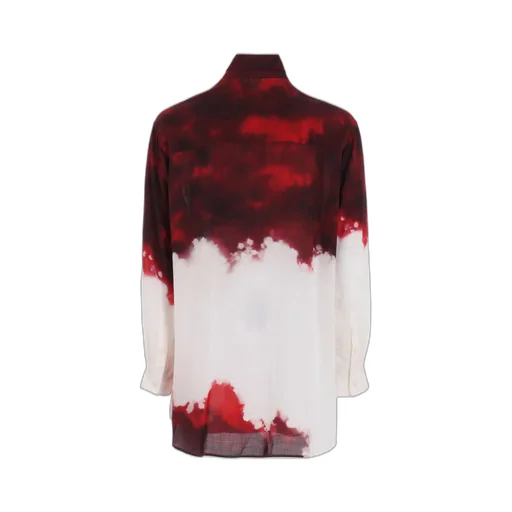 Cellulose Uneven Red Blouse
