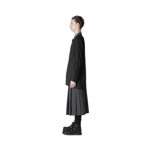 Cellulose Loan Open Collar B W/ Differnt Fabric