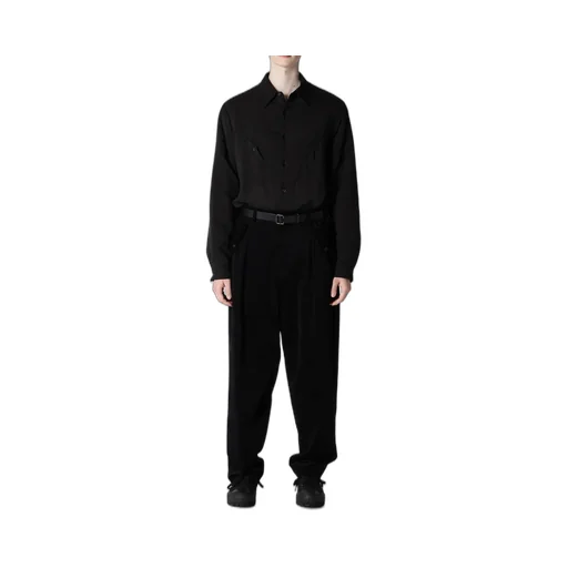 50C Velvet Tuck Pants