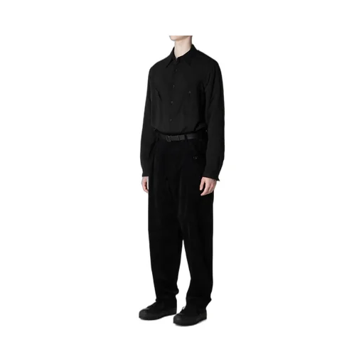 50C Velvet Tuck Pants