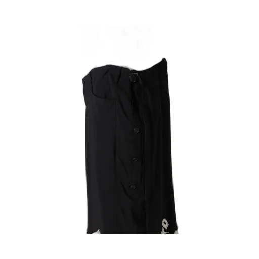Cu/Ry/S Gabardine Patch Right Side Vents Skirt