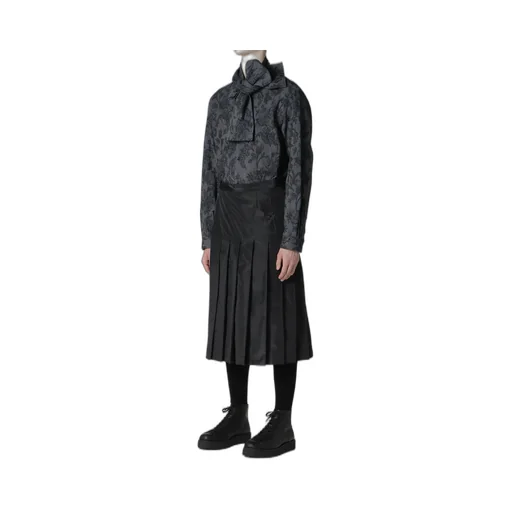 S/Pe Taffeta Pleats Skirt
