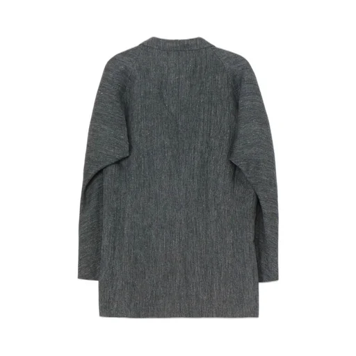 Flax Top Gabardine Raglan Sleeve Jacket