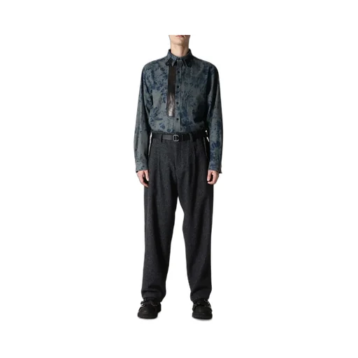 Carse Tweed Hem Tab Pants