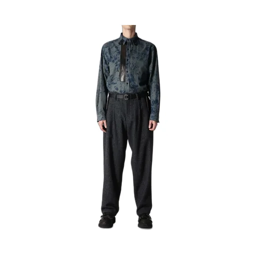 Carse Tweed Hem Tab Pants
