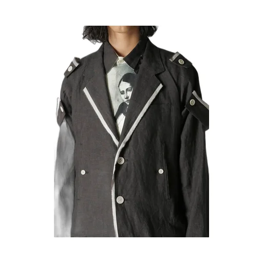 Hemp Cloth K-Shoulder Epaulet Long J