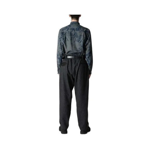 Carse Tweed Hem Tab Pants
