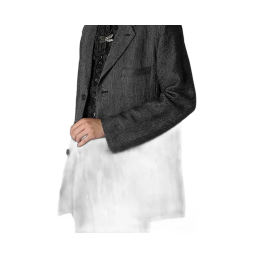 Flax Top Gabardine Raglan Sleeve Jacket