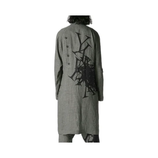 Patterned Multi Fabric Buttoned Jacket