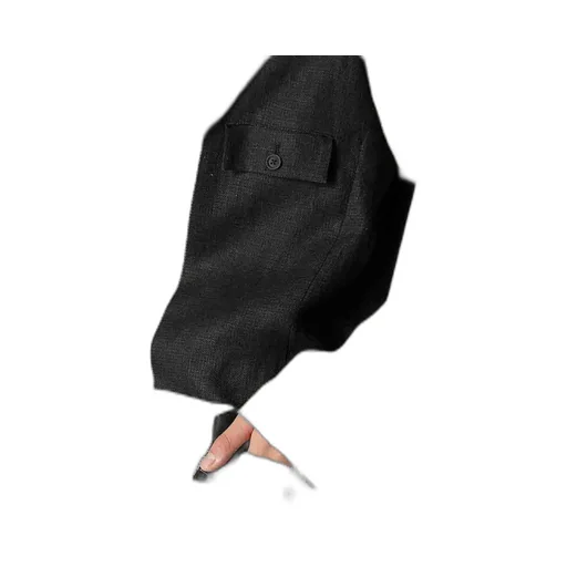 Dual Fabric Jacket With Shoulder Epaulettes