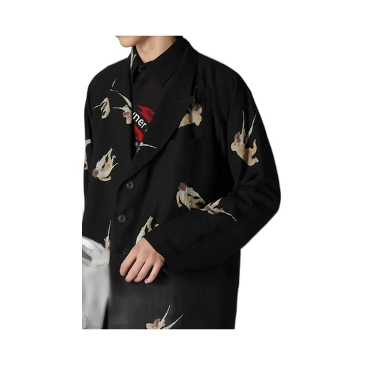 Angel Pattern Double Front Jacket
