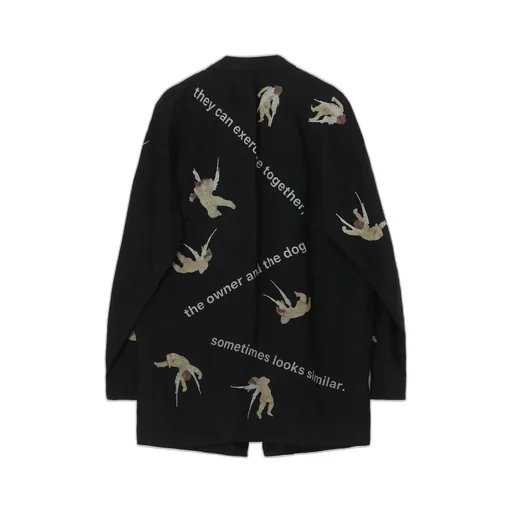 Angel Pattern Double Front Jacket