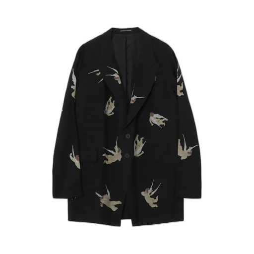 Angel Pattern Double Front Jacket