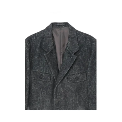 Indian Jacquard Transforming Collar Jacket