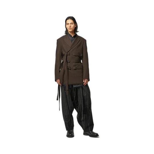 Khaki W/L/C W-Belted Double Jacket