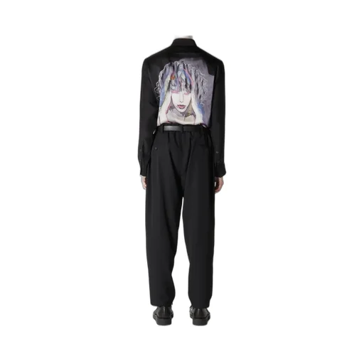Wool Gabardine W Stitch Pants