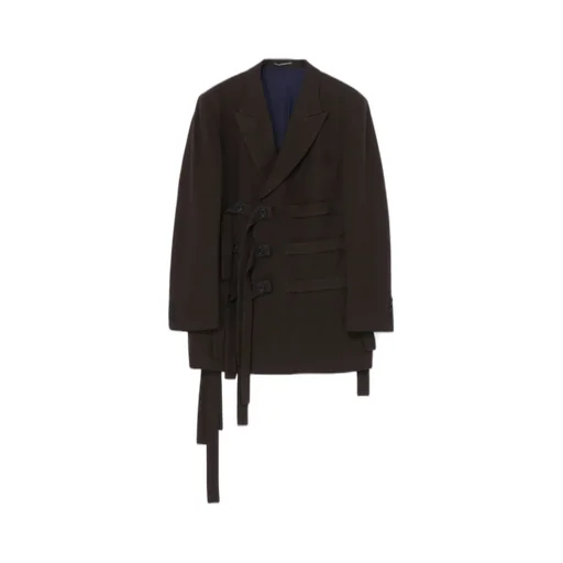 Khaki W/L/C W-Belted Double Jacket