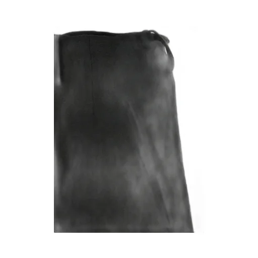 Ink Bkack Flax Wool Cloth Y-Deco F Draped P