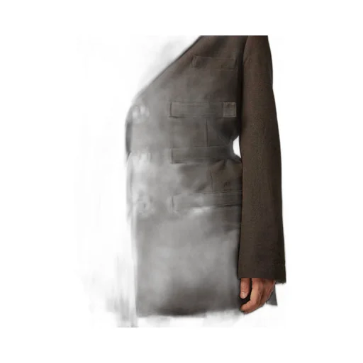 Khaki W/L/C W-Belted Double Jacket