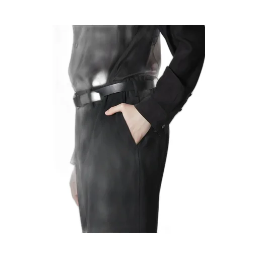Wool Gabardine W Stitch Pants