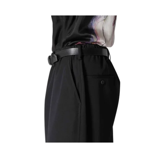 Wool Gabardine W Stitch Pants