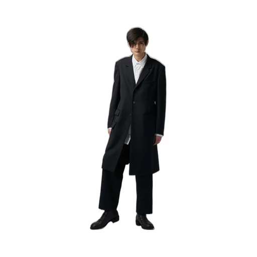 Re Army Gabardine S-3Bs Notched Lapel Long Jacket