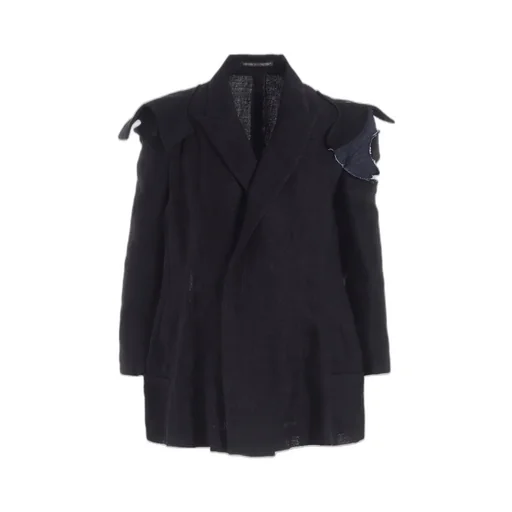 Li Double Gauze Shoulder Motif Jacket