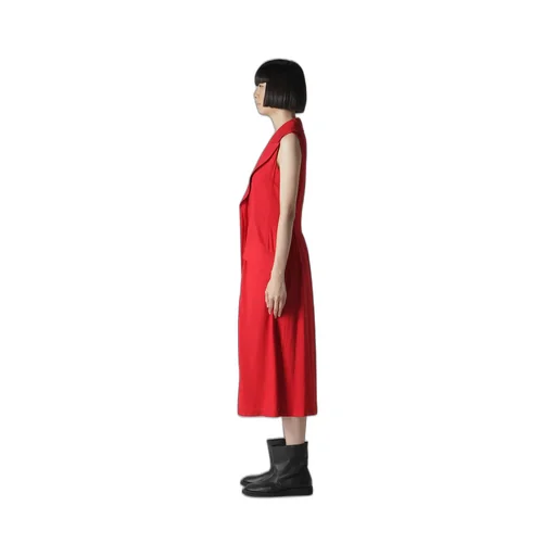 Ry Lawn Front Draped Sleeveless Dress