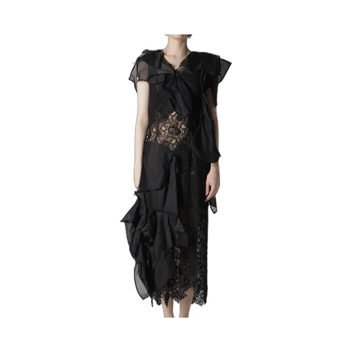 Cotton Organza Lawn Paneled 3D Blouse