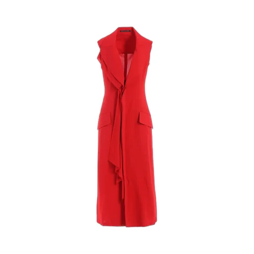 Ry Lawn Front Draped Sleeveless Dress