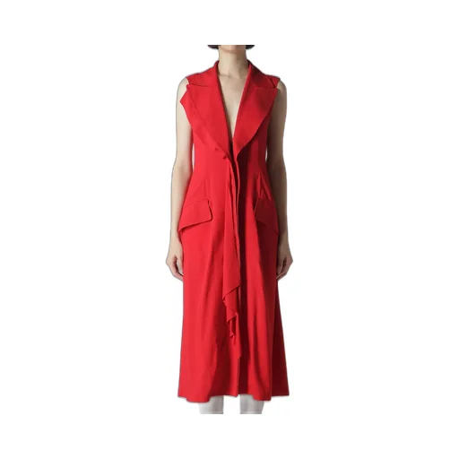 Ry Lawn Front Draped Sleeveless Dress