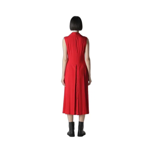 Ry Lawn Front Draped Sleeveless Dress