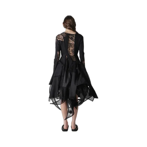 Salsa Lace Patchwork Long Blouse