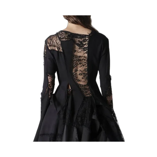 Salsa Lace Patchwork Long Blouse