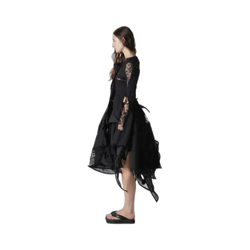 Salsa Lace Patchwork Long Blouse