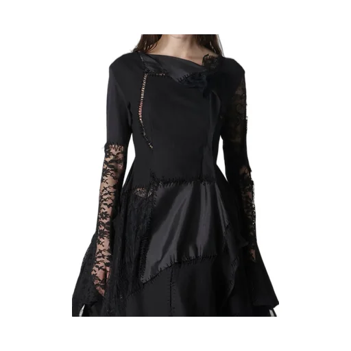 Salsa Lace Patchwork Long Blouse