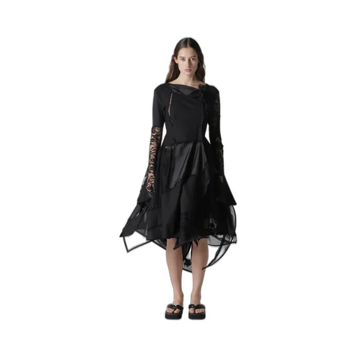 Salsa Lace Patchwork Long Blouse