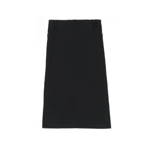 7.6Oz Uneven Yarn Denim L Slit Slim Fit Skirt